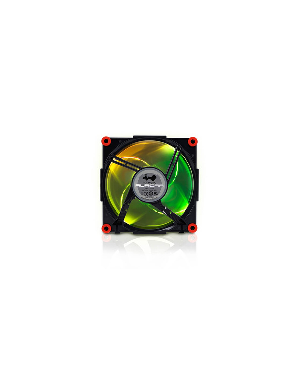 In Win AURORA Boitier PC Ventilateur 12 cm Noir, Rouge 1 pièce(s)