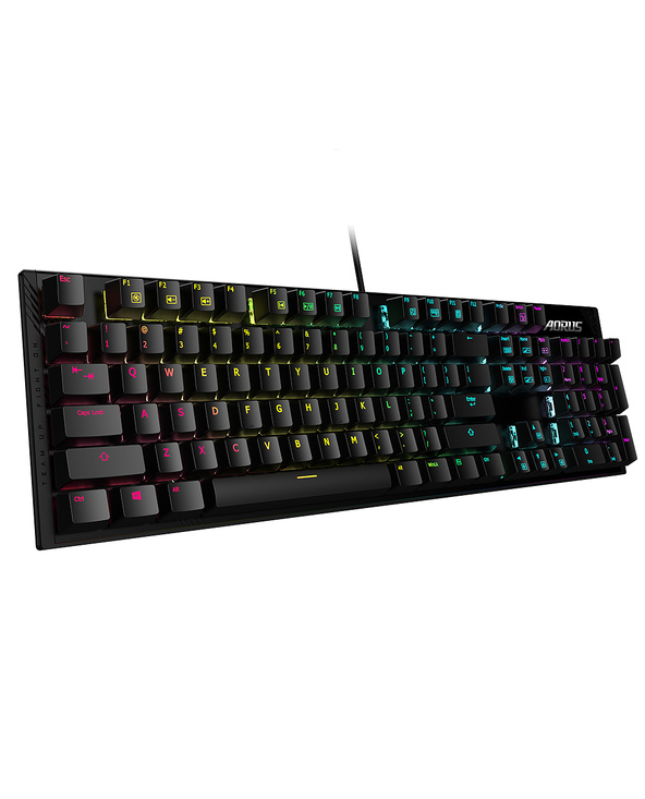 Gigabyte AORUS K1 clavier Jouer USB QWERTY Anglais Noir