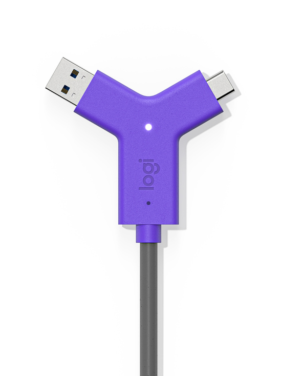 Logitech Swytch Émetteur et récepteur AV Noir, Violet