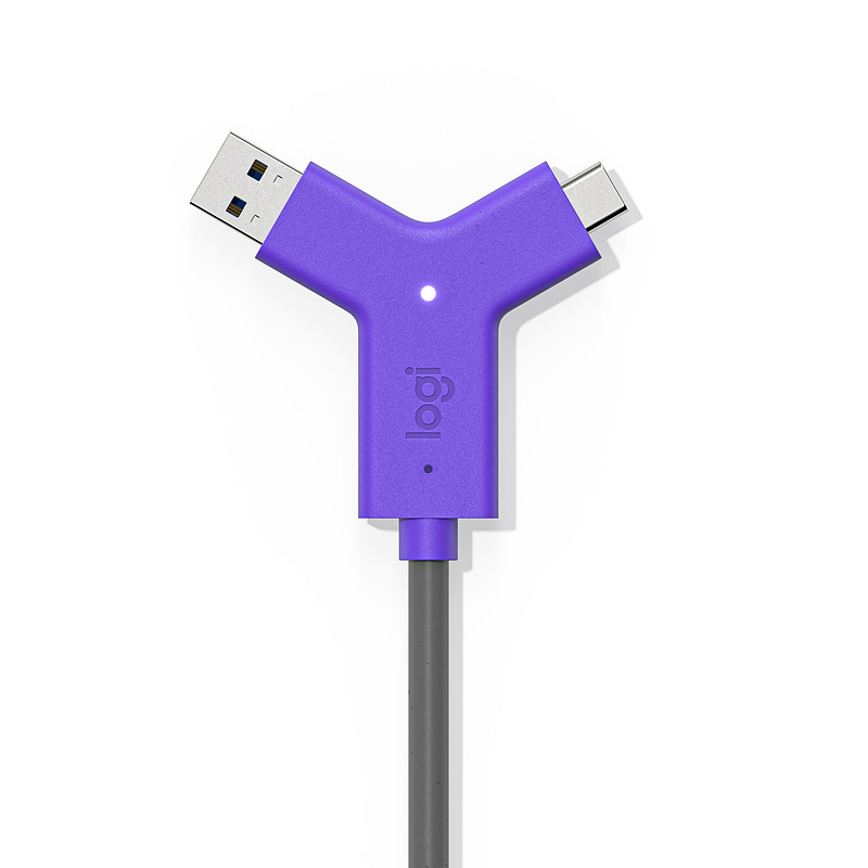 Logitech Swytch Émetteur et récepteur AV Noir, Violet