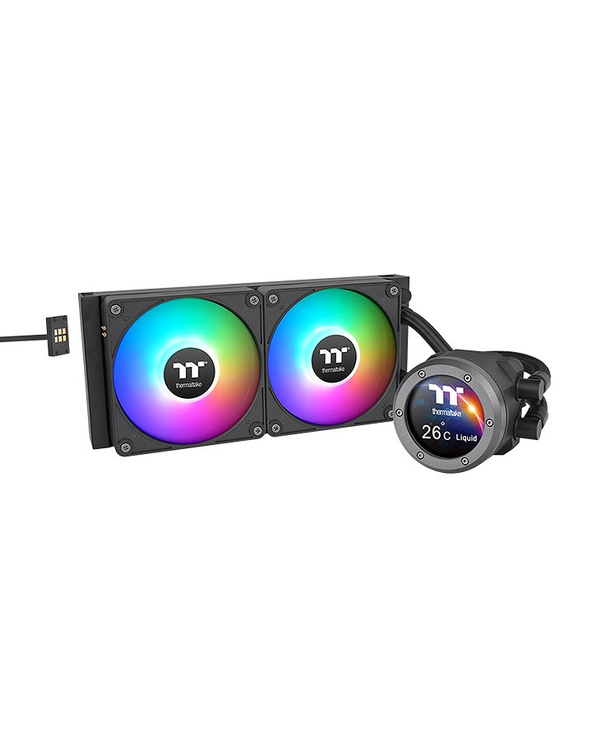 Thermaltake CL-W414-PL12SW-A système de refroidissement d’ordinateur Processeur Kit de refroidissement du liquide 12 cm Noir