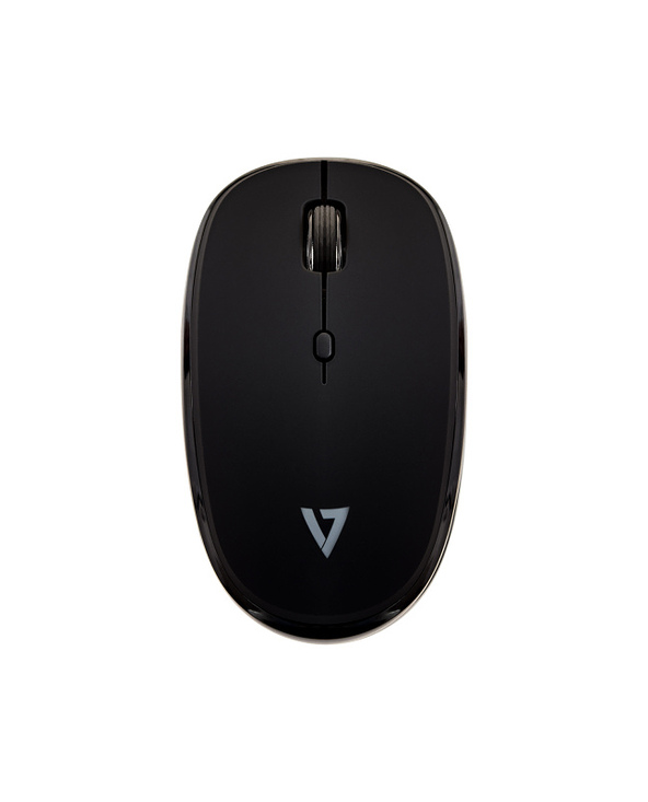 V7 MW550BT - Souris Bluetooth silencieuse à 4 boutons avec réglage du DPI – Noire