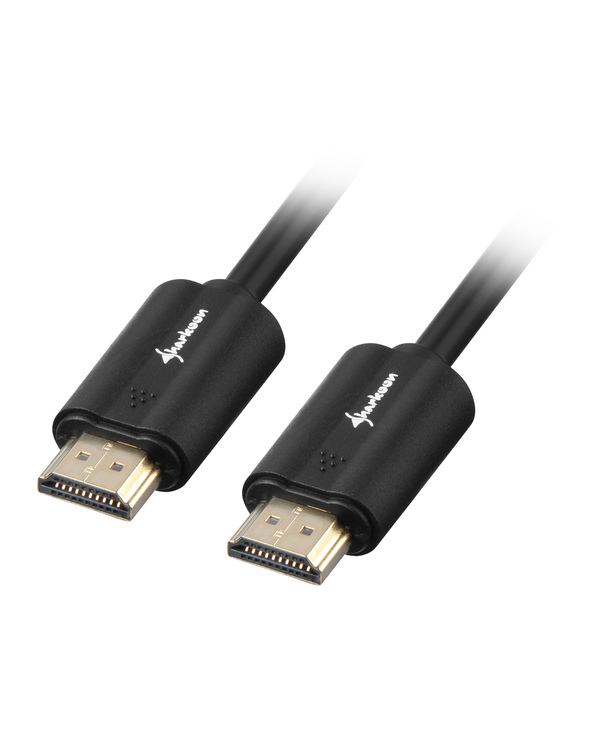 Sharkoon HDMI/HDMI 4K, 5m câble HDMI HDMI Type A (Standard) Noir