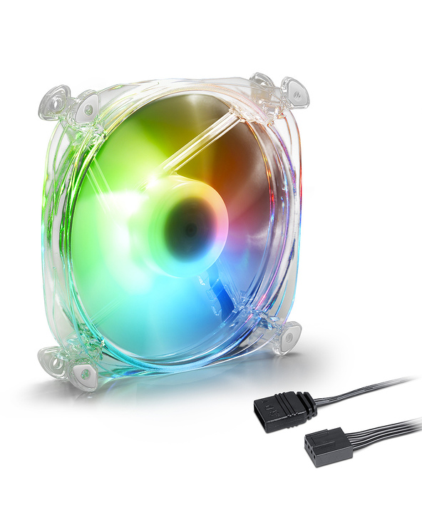 Sharkoon Shark Disc PWM Boitier PC Ventilateur 12 cm Transparent 1 pièce(s)
