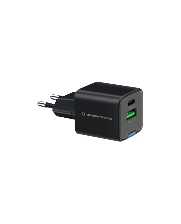 Conceptronic ALTHEA15B chargeur d'appareils mobiles Universel Noir Secteur Charge rapide Intérieure