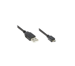 Alcasa 2510-MB02 câble USB 1,8 m USB 2.0 USB A Micro-USB B Noir