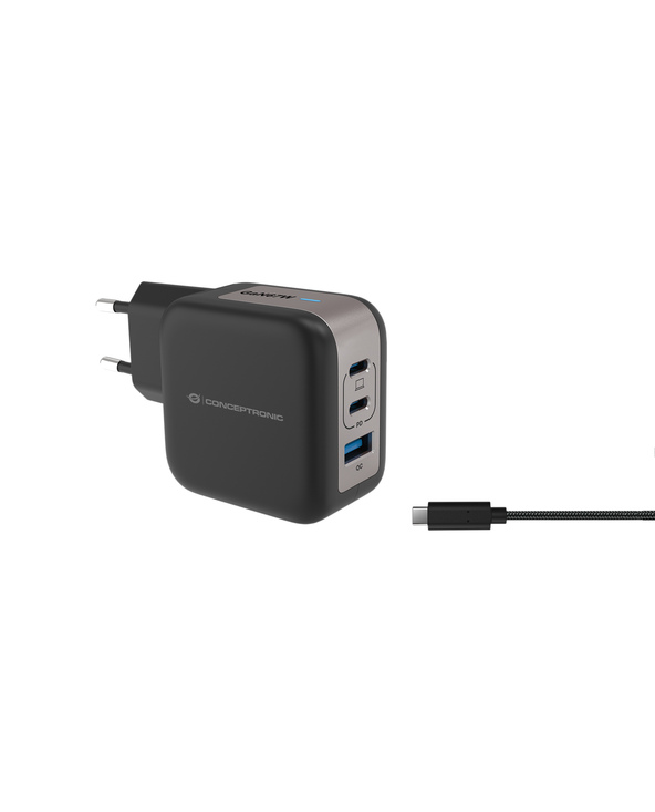 Conceptronic ALTHEA17B chargeur d'appareils mobiles Universel Noir Secteur Charge rapide Intérieure