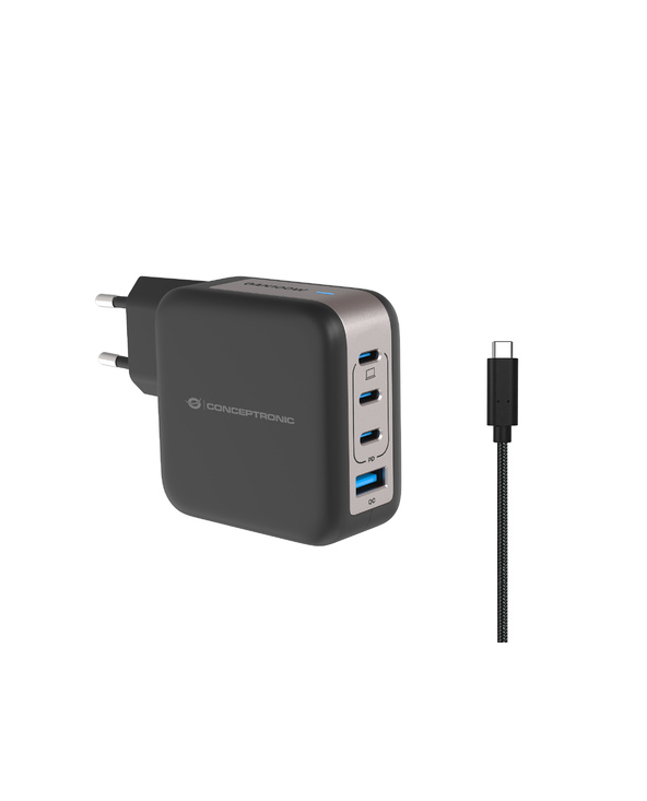 Conceptronic ALTHEA18B chargeur d'appareils mobiles Universel Noir Secteur Charge rapide Intérieure