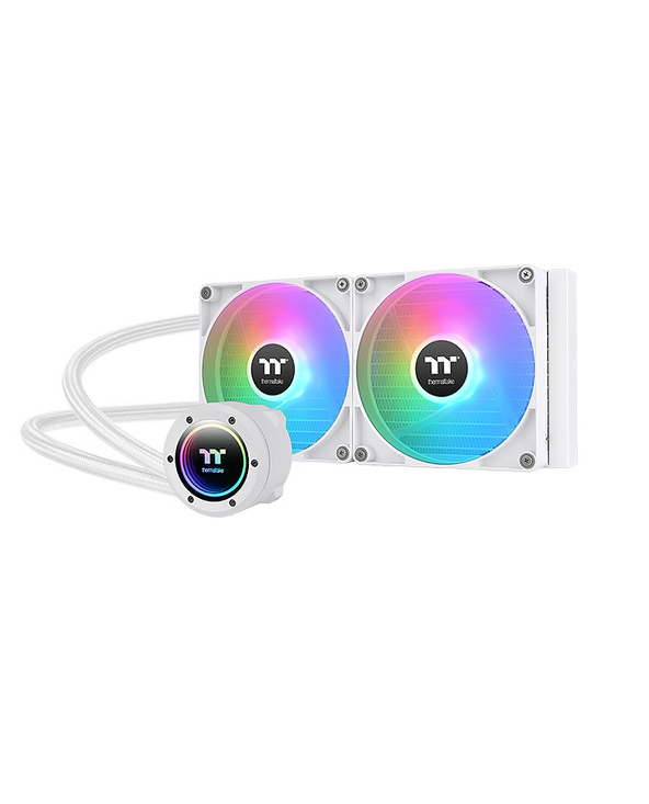 Thermaltake CL-W377-PL14SW-A système de refroidissement d’ordinateur Boitier PC Refroidisseur de liquide tout-en-un 14 cm Blanc