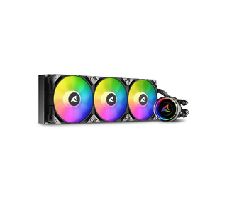 Sharkoon S90 RGB Boitier PC, Processeur Refroidisseur de liquide tout-en-un 12 cm Noir 1 pièce(s)