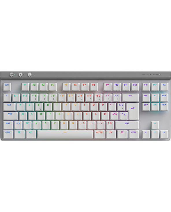 Logitech G G515 clavier Jouer RF sans fil + Bluetooth AZERTY Français Blanc