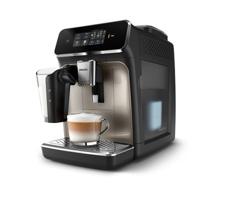 Philips Série 2300 SilentBrew Noir / Chrome EP2336/10 Machine expresso broyeur, 4 boissons carafe LatteGo