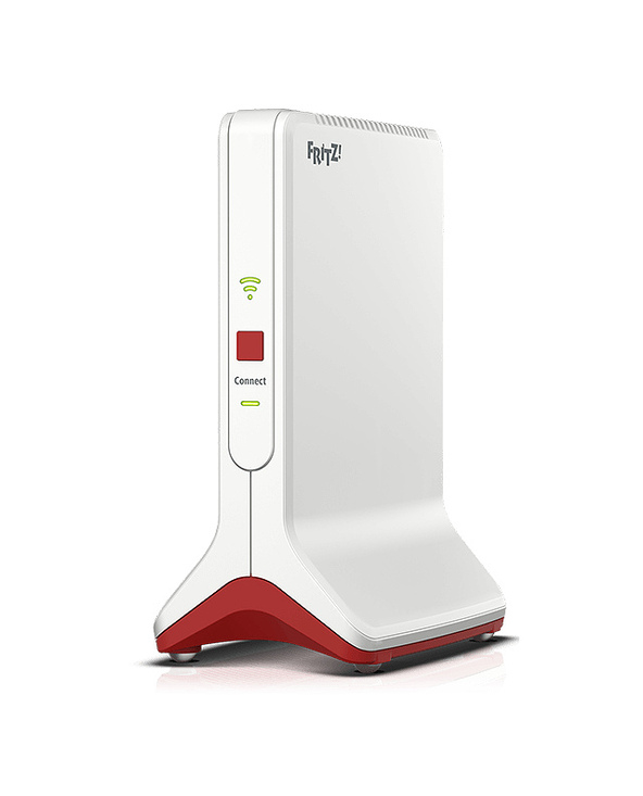 FRITZ!Repeater 6000 routeur sans fil Ethernet Tri-bande (2,4 GHz / 5 GHz / 5 GHz) Rouge, Blanc