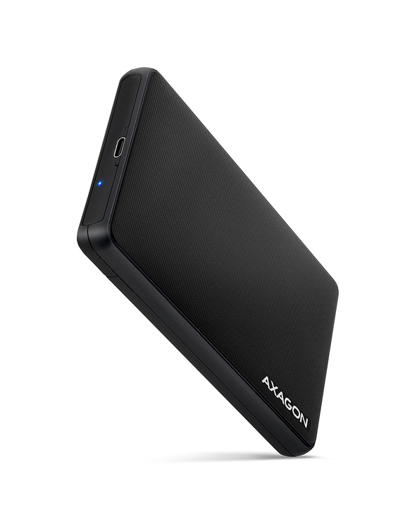 Axagon EE25-SLC Boîtier de disques de stockage Boîtier disque dur/SSD Noir 2.5"
