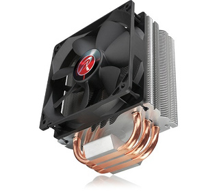 RAIJINTEK Themis Processeur Refroidisseur 12 cm Noir, Cuivre, Métallique