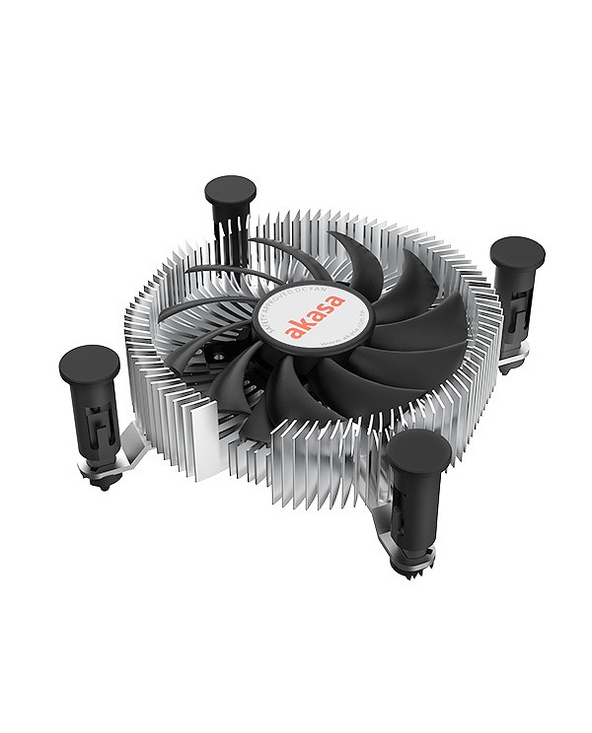 Akasa AK-CC6601EP01 système de refroidissement d’ordinateur Processeur Dissipateur thermique/Radiateur 7,5 cm Aluminium, Noir 1 