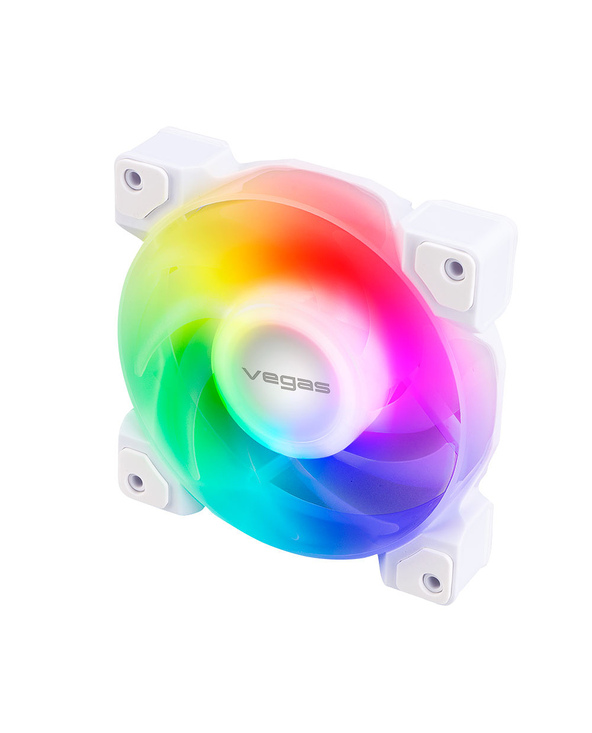 Akasa VEGAS A12 Boitier PC, Processeur Ventilateur 12 cm Blanc 1 pièce(s)
