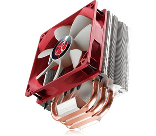 RAIJINTEK Themis Processeur Refroidisseur 12 cm Cuivre, Métallique, Rouge