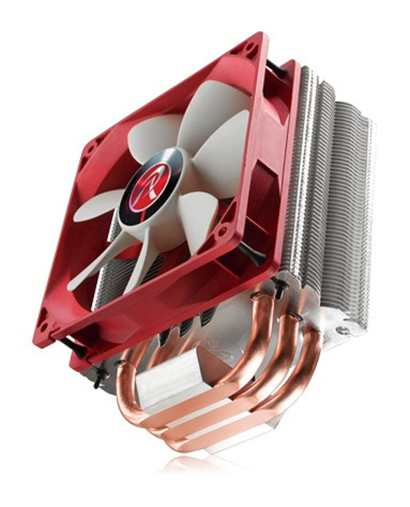 RAIJINTEK Themis Processeur Refroidisseur 12 cm Cuivre, Métallique, Rouge