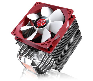 RAIJINTEK Themis Evo Processeur Refroidisseur 12 cm Métallique, Rouge, Blanc