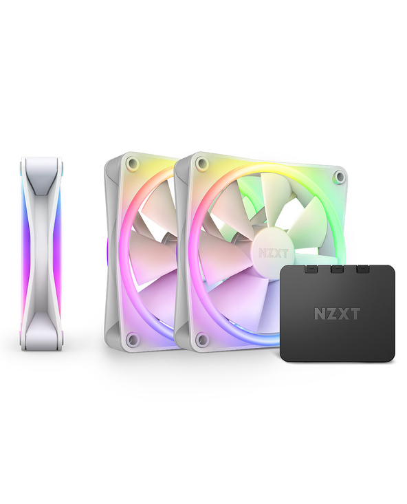 NZXT F120 RGB DUO Triple Pack Boitier PC Ventilateur 12 cm Blanc 3 pièce(s)