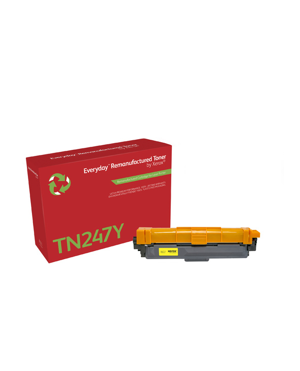 Everyday Toner remanufacturé Jaune  de Xerox compatible avec Brother TN247Y, Grande capacité