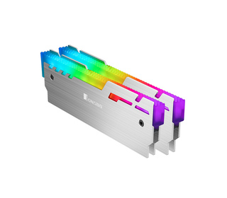 Jonsbo NC-3 ARGB Module de mémoire Dissipateur thermique/Radiateur Argent