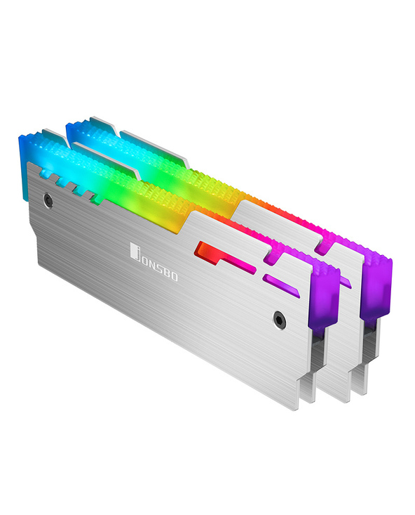 Jonsbo NC-3 ARGB Module de mémoire Dissipateur thermique/Radiateur Argent