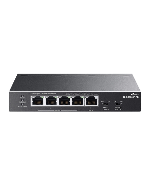 TP-Link TL-SG1005P-PD commutateur réseau Gigabit Ethernet (10/100/1000) Connexion Ethernet, supportant l'alimentation via ce por