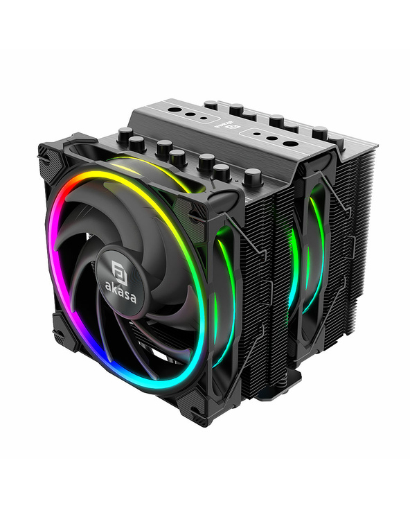 Akasa SOHO H7 Processeur Refroidisseur d'air 12 cm Noir 1 pièce(s)