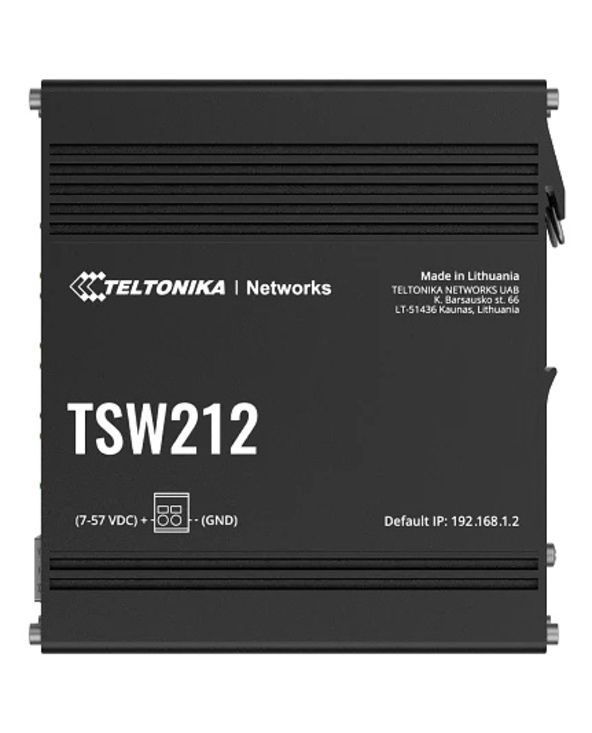 Teltonika TSW212 Géré L2 Gigabit Ethernet (10/100/1000) Noir