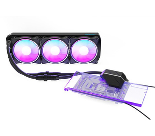 Alphacool Eiswolf 2 AIO Carte graphique Refroidisseur de liquide tout-en-un 12 cm Noir, Transparent 1 pièce(s)