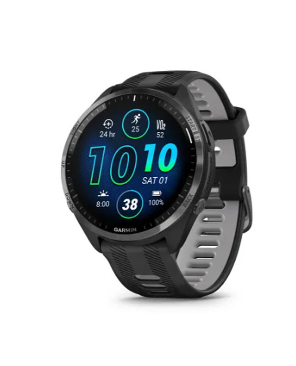 Garmin Forerunner 965 3,56 cm (1.4") AMOLED 47 mm Numérique 454 x 454 pixels Écran tactile Noir Wifi GPS (satellite)