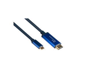 Alcasa 4520-CSF030B câble vidéo et adaptateur 3 m USB Type-C HDMI Type A (Standard) Bleu