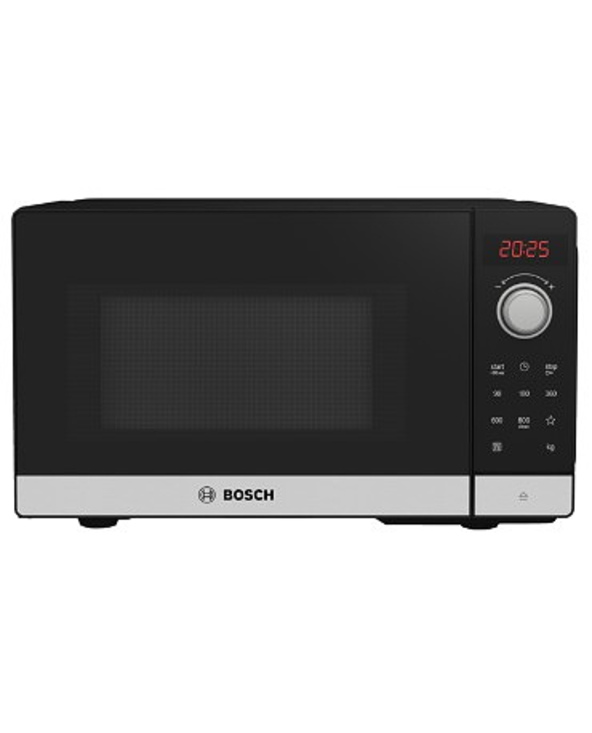 Bosch Serie 2 FFL023MS2 micro-onde Comptoir Micro-onde simple 20 L 800 W Noir, Acier inoxydable