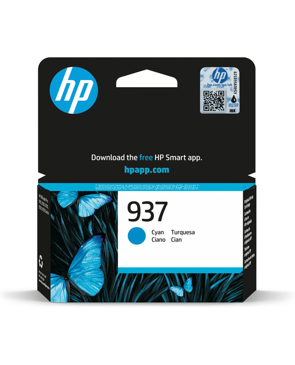 HP 937 Cartouche Encre Authentique Cyan HP 937 Cartouche Encre Authentique Cyan