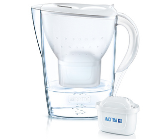 Brita 1039164 filtre à eau Filtre à eau pour carafe 2,4 L Transparent, Blanc