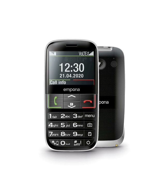 Emporia Euphoria-LTE 5,84 cm (2.3") 98 g Noir Téléphone pour seniors