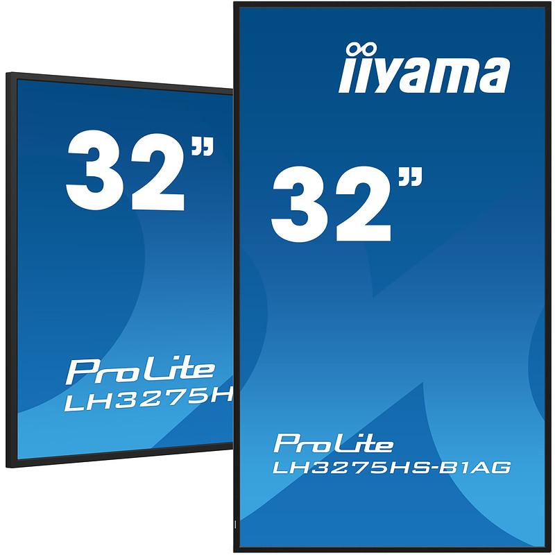 iiyama LH3275HS-B1AG affichage de messages Écran plat de signalisation numérique 81,3 cm (32") LCD Wifi 500 cd/m² Full HD Noir I