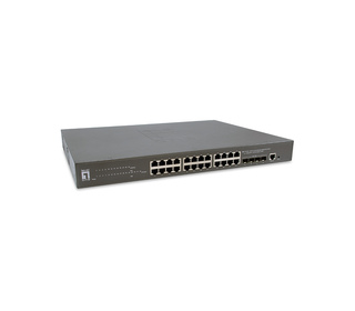 LevelOne GTP-2871 commutateur réseau Géré L3 Gigabit Ethernet (10/100/1000) Connexion Ethernet, supportant l'alimentation via ce
