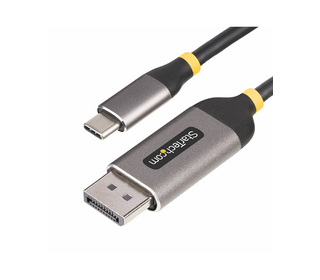 StarTech.com Câble USB-C vers DisplayPort de 3m, 8K 60Hz, 4K 144Hz, HDR, Câble Adaptateur USB-C vers DP, Câble de Conversion Vid