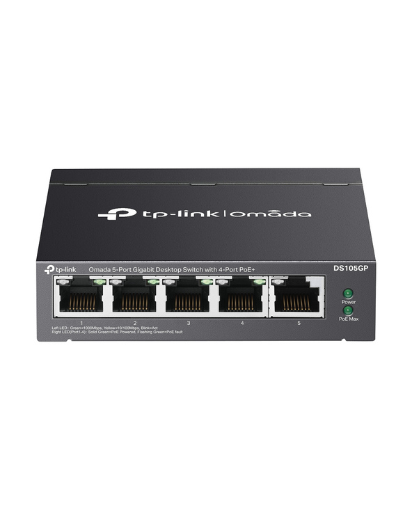 TP-Link Omada DS105GP commutateur réseau Non-géré Gigabit Ethernet (10/100/1000) Connexion Ethernet, supportant l'alimentation v