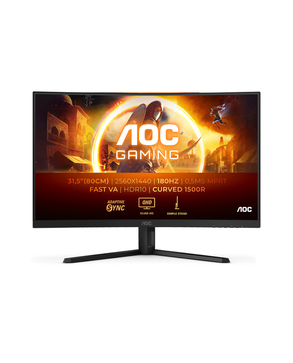 AOC G4 CQ32G4VE 32 LCD Quad HD 0,5 ms Noir, Gris