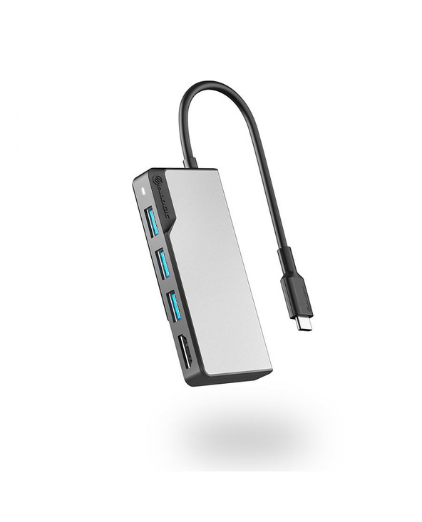 ALOGIC UCFUHDV2-SGR station d'accueil USB 3.2 Gen 1 (3.1 Gen 1) Type-C Noir, Gris