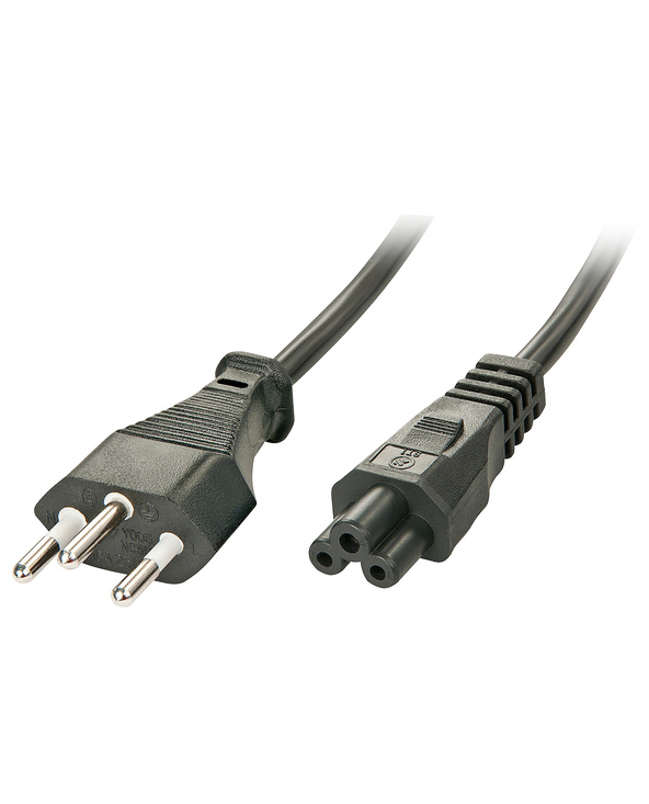 Lindy 30412 câble électrique Noir 2 m Coupleur C5