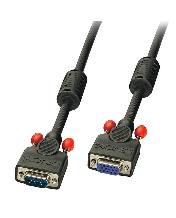 Lindy 36391 câble VGA 0,5 m VGA (D-Sub) Noir