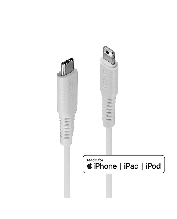 Lindy 31318 câble Lightning 3 m Blanc Lindy 31318 câble Lightning 3 m Blanc