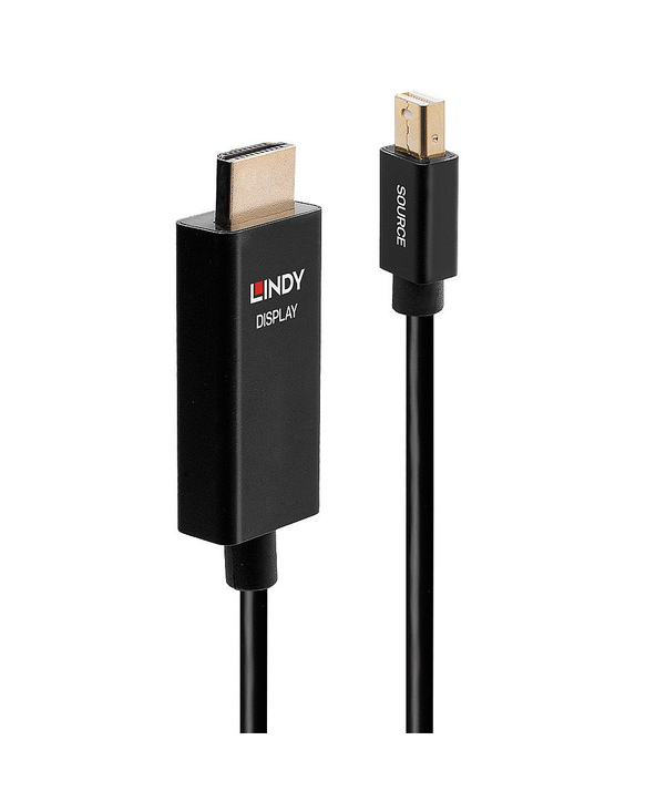 Lindy 40922 câble vidéo et adaptateur 2 m Mini DisplayPort HDMI Type A (Standard) Noir Lindy 40922 câble vidéo et adaptateur 2 m Mini DisplayPort HDMI Type A (Standard) Noir