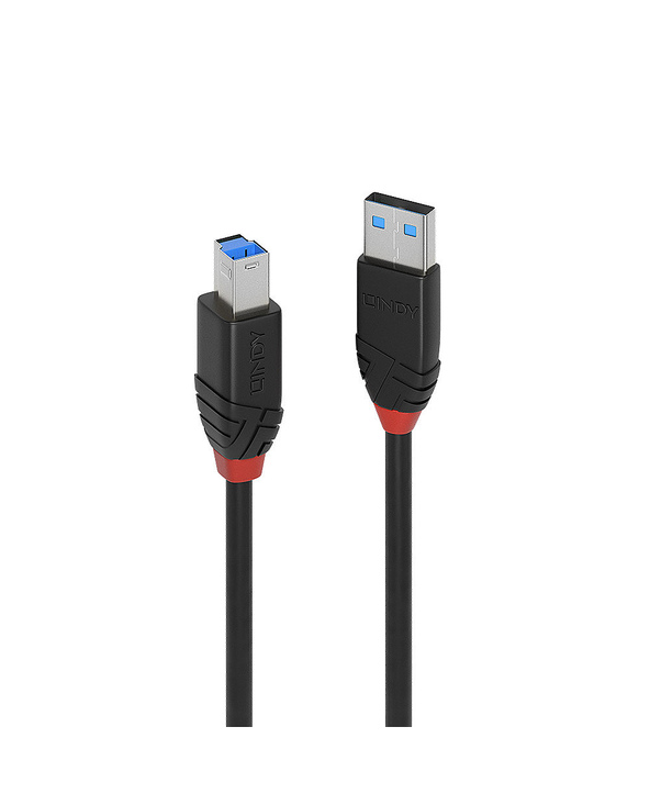 Lindy 43227 câble USB USB 3.2 Gen 1 (3.1 Gen 1) 10 m USB A USB B Noir