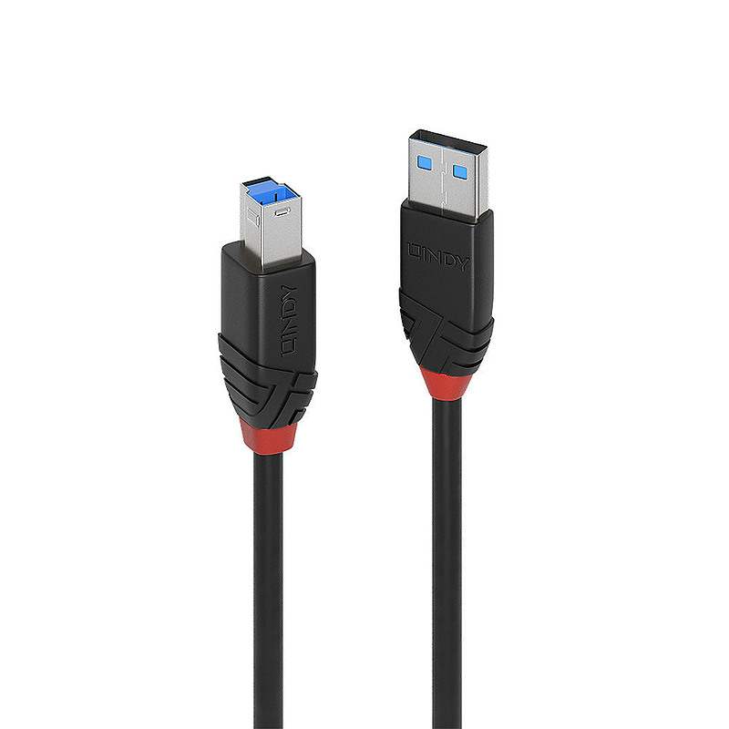 Lindy 43227 câble USB USB 3.2 Gen 1 (3.1 Gen 1) 10 m USB A USB B Noir